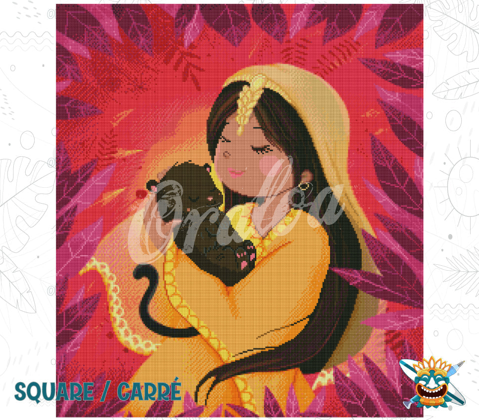 Vista previa del kit Oraloa Diamond Painting Tótem Indie