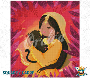 Vista previa del kit Oraloa Diamond Painting Tótem Indie