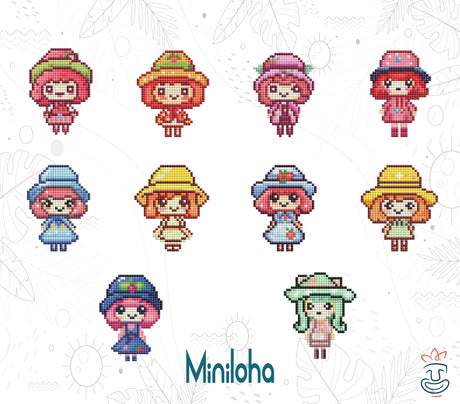 Diamond Painting Oraloa Kawaii Girls Edition - Kreatives Diamantstickerei-Set