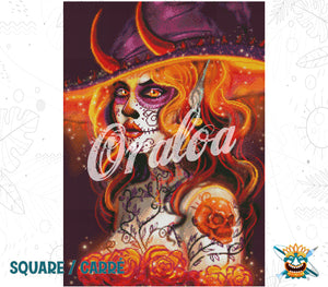 Endergebnis Oraloa Diamond Painting La Catrina Witch