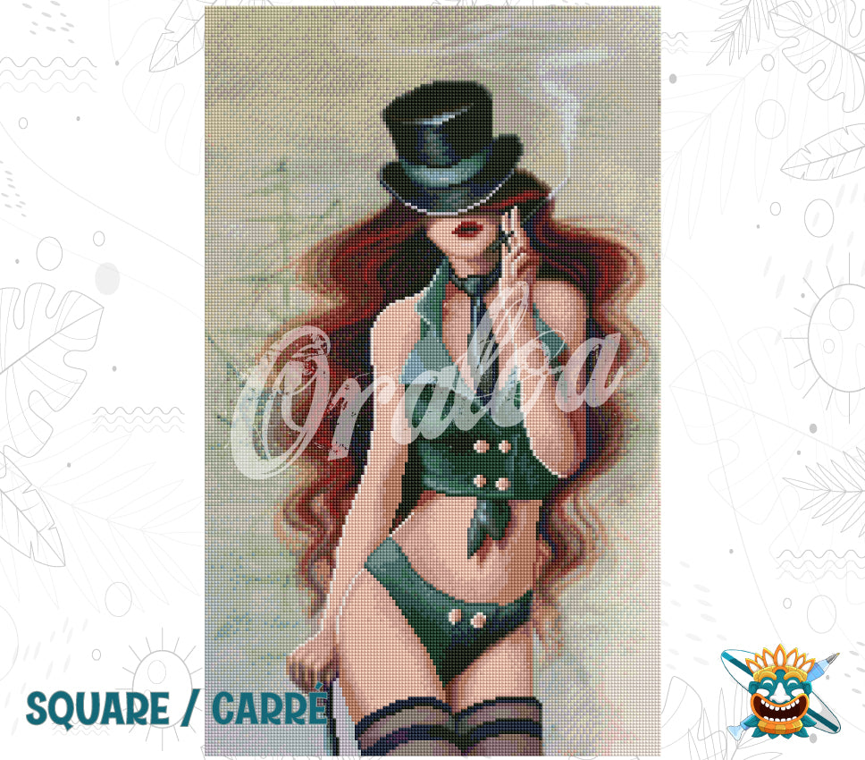 Ergebnis Diamond Painting Lady Da - Oraloa Kunsttherapie