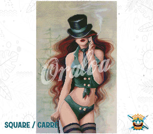 Ergebnis Diamond Painting Lady Da - Oraloa Kunsttherapie