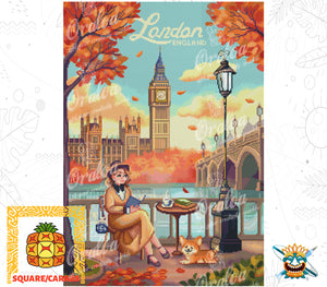 Detail Diamond Painting London Oraloa - Diamantstickerei