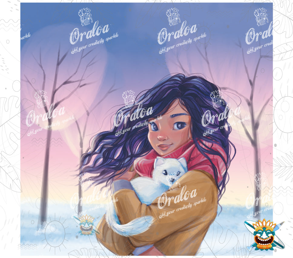Diamond Painting Oraloa Snow Otter - Creative diamond embroidery kit