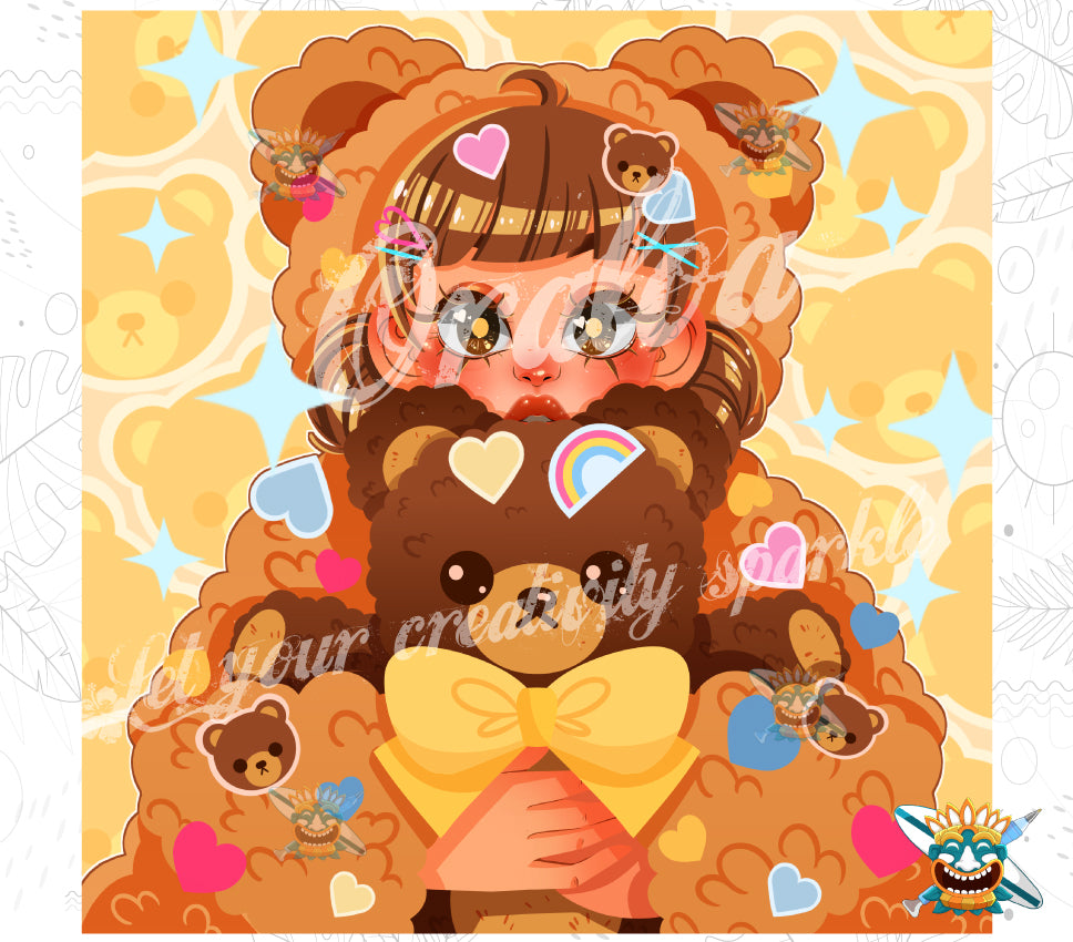 Love my Bear - Oraloa Diamond Painting Kunsttherapie-Set