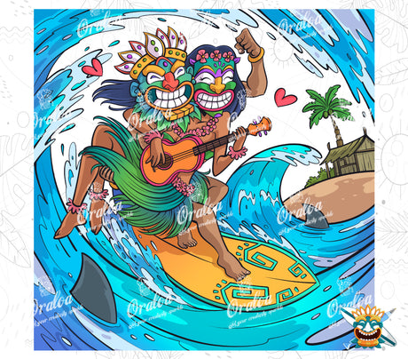 Oraloa Love Surf - Diamond Painting Komplettset für Kunsttherapie