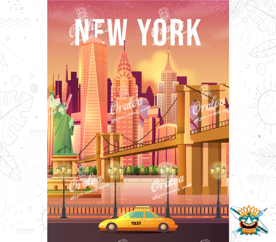 Diamond embroidery New York - Oraloa Diamond Painting creative