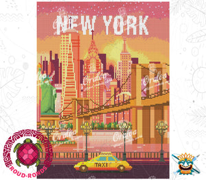 Diamond embroidery example New York - Oraloa Diamond Painting