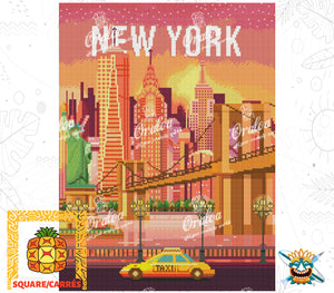 Zoom Diamond Painting Oraloa New York - Creative kit