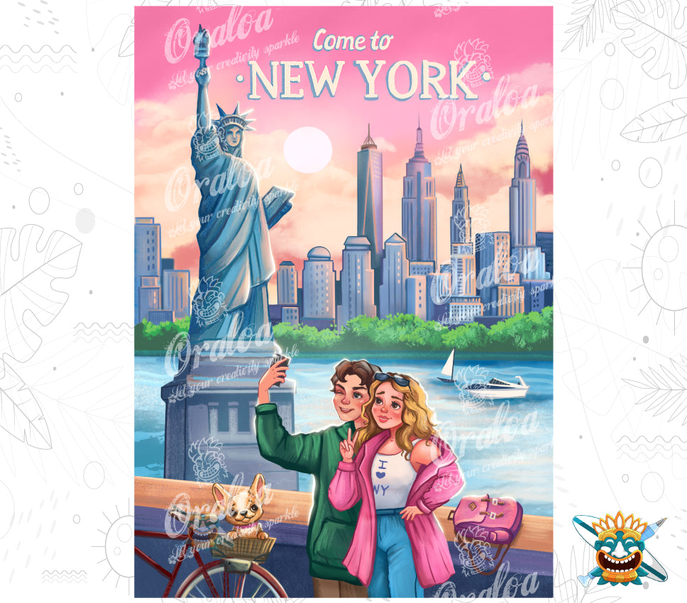 New York - Oraloa Diamond Painting Kunsttherapie-Set