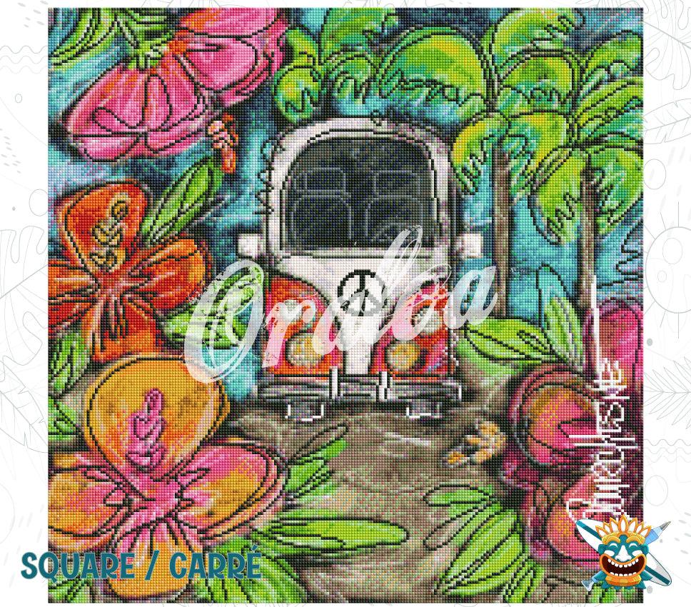 Endergebnis Oraloa Diamond Painting Paradise Island