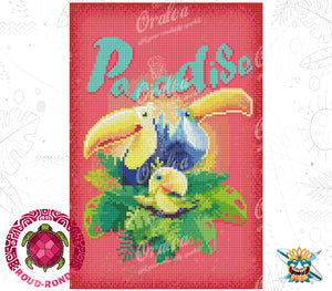 Detail Diamond Painting Paradise Oraloa - Diamond embroidery