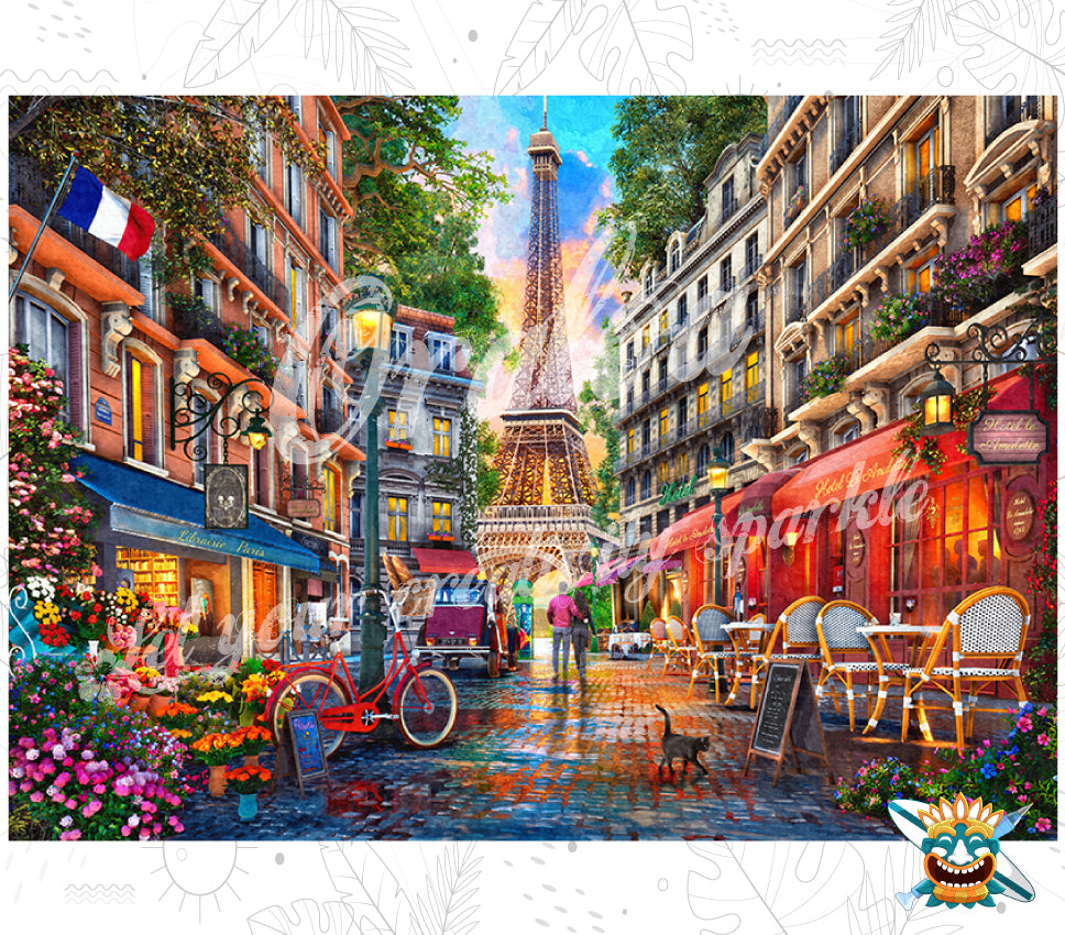 Paris Street Oraloa - Diamond Painting Diamantstickerei Entspannung