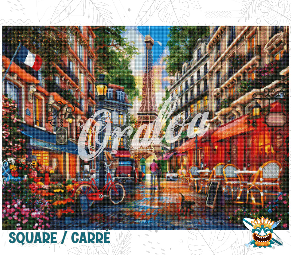 Ergebnis Diamond Painting Paris Street - Oraloa Kunsttherapie