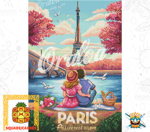 Ergebnis Diamond Painting Paris - Oraloa Kunsttherapie