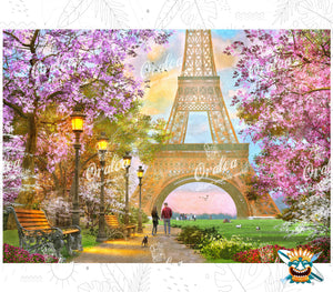 Diamond Painting Paris Romance - Oraloa Kreativset Diamantstickerei