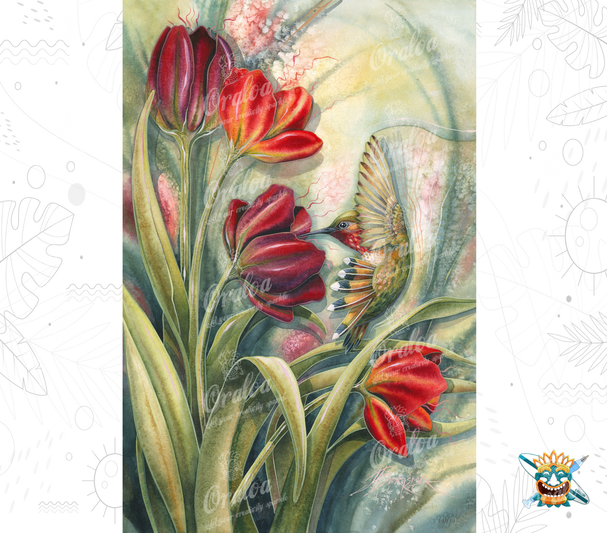 Diamond Painting Oraloa Morning Kiss - Kreatives Diamond Painting Set