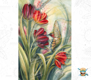 Diamond Painting Oraloa Morning Kiss - Kreatives Diamond Painting Set