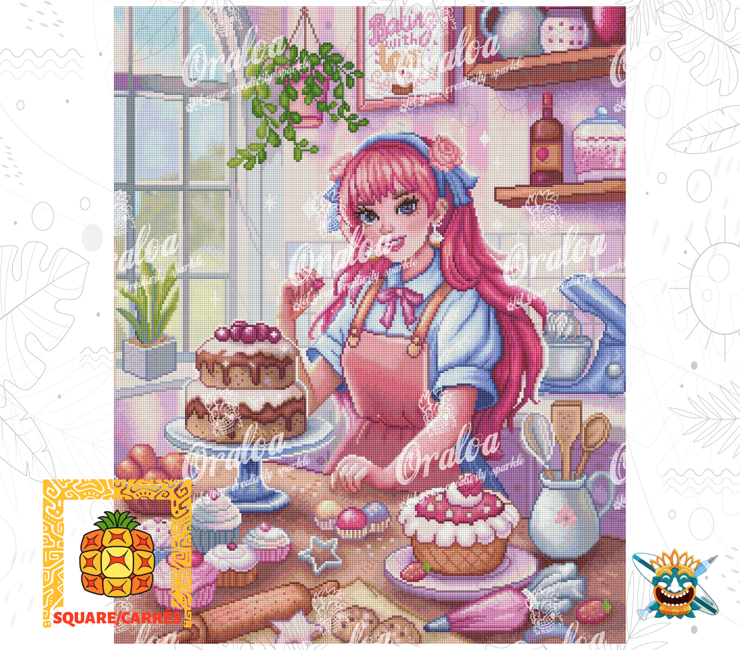 Beispiel Diamantstickerei Bäckerei - Oraloa Diamond Painting