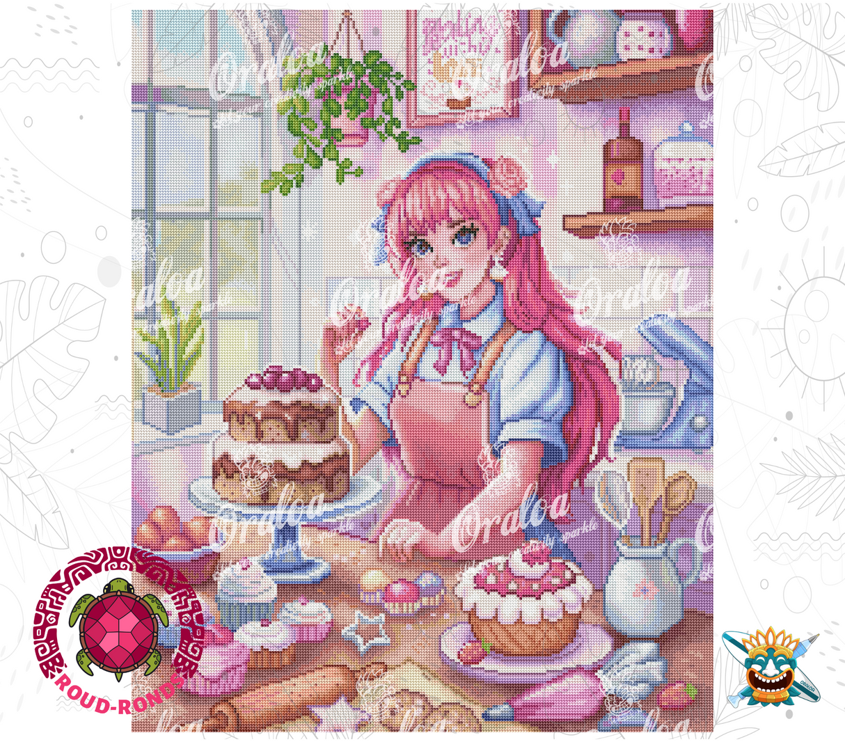 Endergebnis Oraloa Diamond Painting Bäckerei