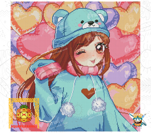 Ergebnis Diamond Painting Sweetie - Oraloa Kunsttherapie