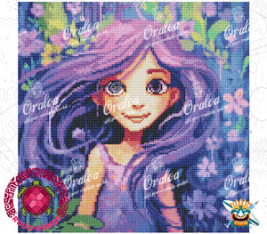 Detail Diamond Painting Purplelicious Oraloa - Diamantstickerei