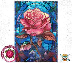 Beispiel Diamantstickerei Rose - Oraloa Diamond Painting