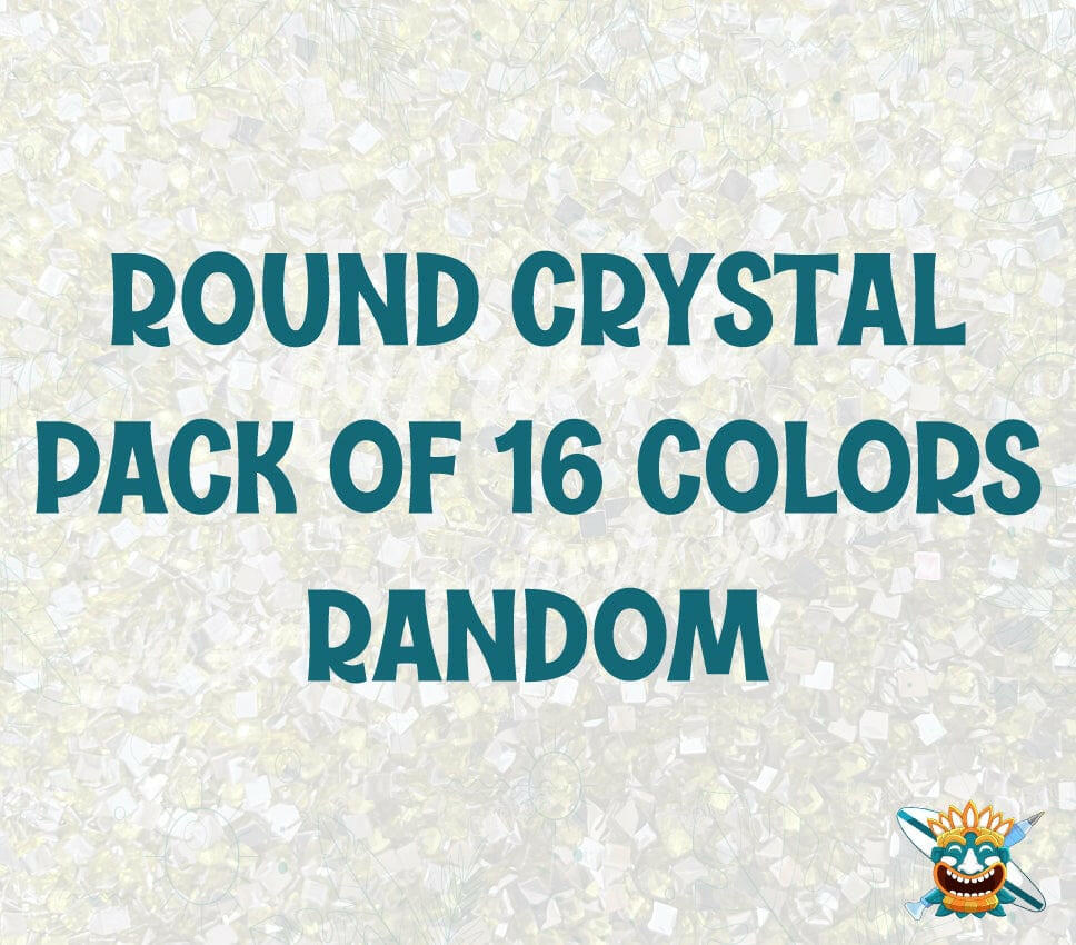 Diamond Painting Packung mit 16 zufälligen Farben Kristall Rund Oraloa.