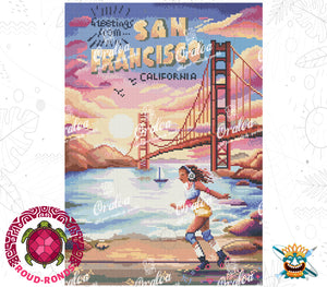 Zoom Diamond Painting Oraloa San Francisco - Kreativset
