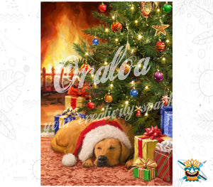 Diamond Painting Oraloa Sleeping Dog - Kreatives Diamond Painting Set