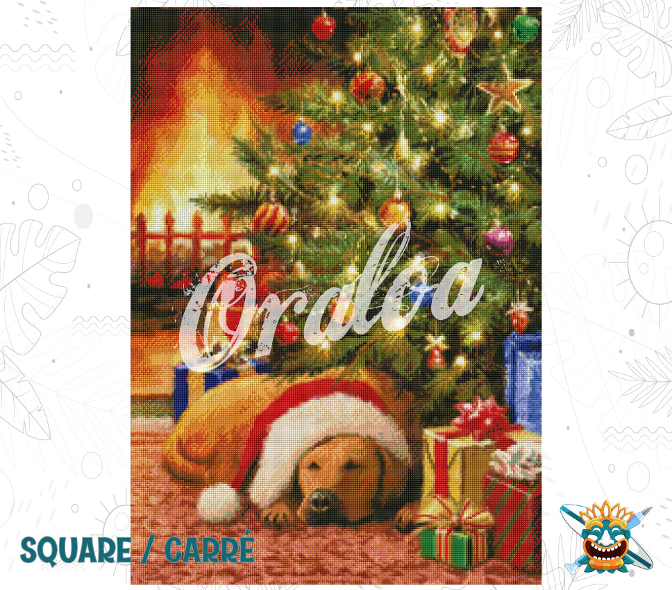 Zoom Diamond Painting Oraloa Sleeping Dog - Kreativset