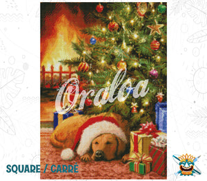 Zoom Diamond Painting Oraloa Sleeping Dog - Kreativset