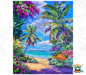 Oraloa Diamond Painting South Sound Colors - Diamond embroidery kit art therapy