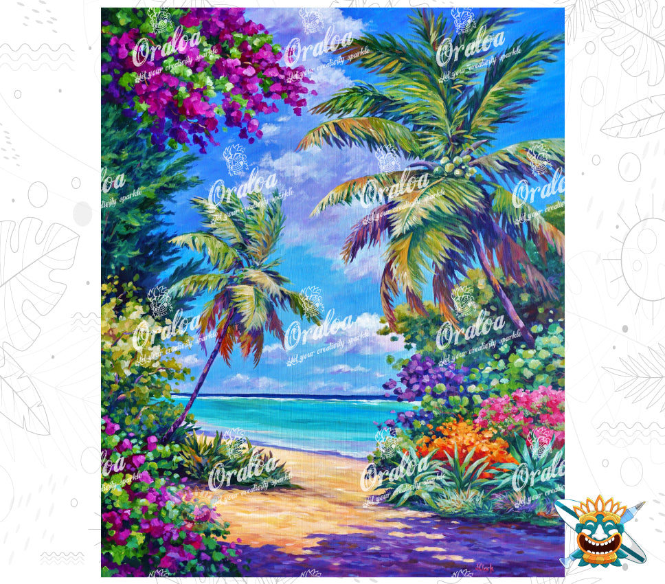 Oraloa Diamond Painting South Sound Colors - Diamond embroidery kit art therapy