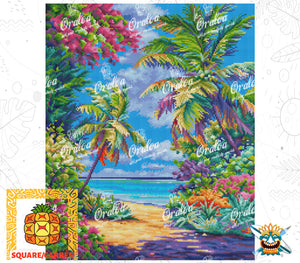 Zoom Diamond Painting Oraloa South Sound Colors - Creative kit