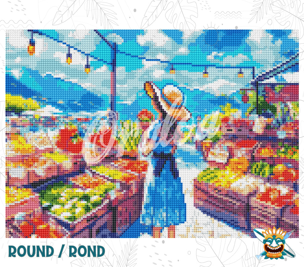 Beispiel Diamantstickerei Sunny Market - Oraloa Diamond Painting