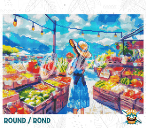 Beispiel Diamantstickerei Sunny Market - Oraloa Diamond Painting