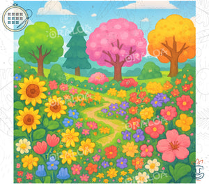 The Four Seasons - Gesticktes Kreuzstich-Set - Oraloa Diamond Painting Kunsttherapie-Set