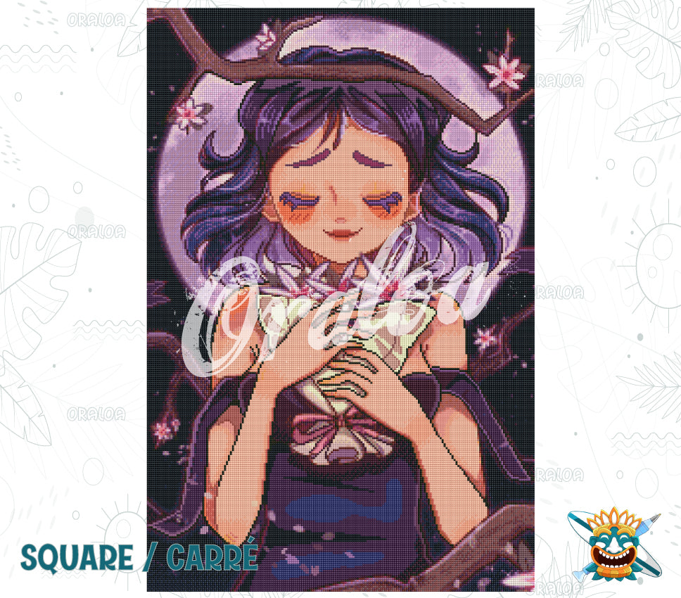 Endergebnis Oraloa Diamond Painting The Moon Girl