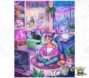 Diamantstickerei Tokyo by Night - Oraloa Diamond Painting kreativ