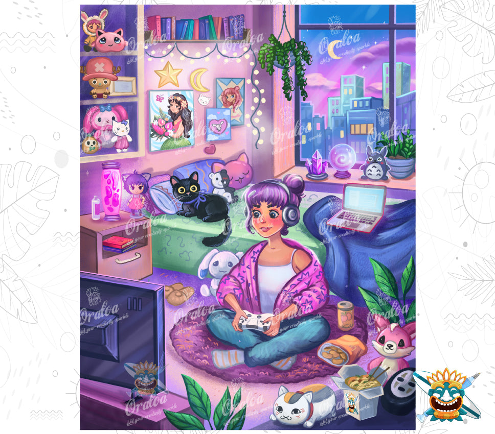 Diamantstickerei Tokyo by Night - Oraloa Diamond Painting kreativ