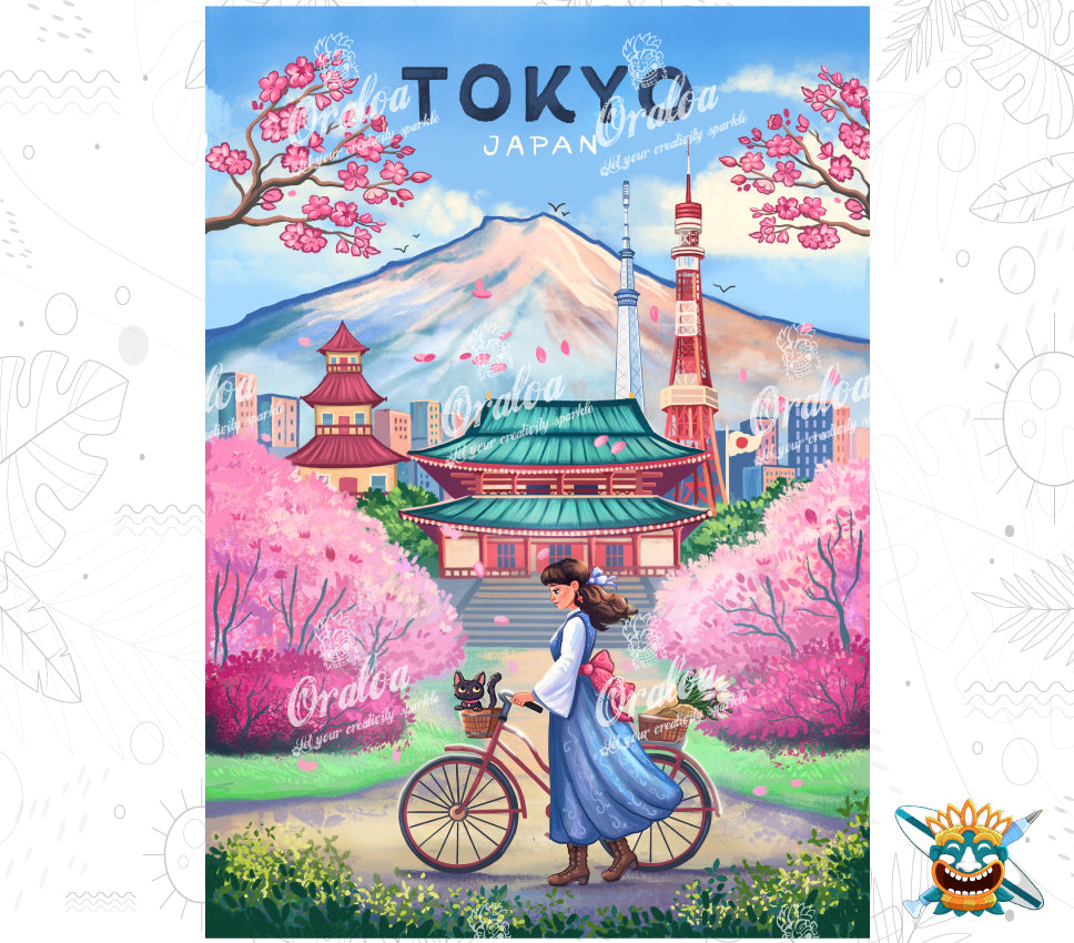 Diamantstickerei Tokyo - Oraloa Diamond Painting kreativ