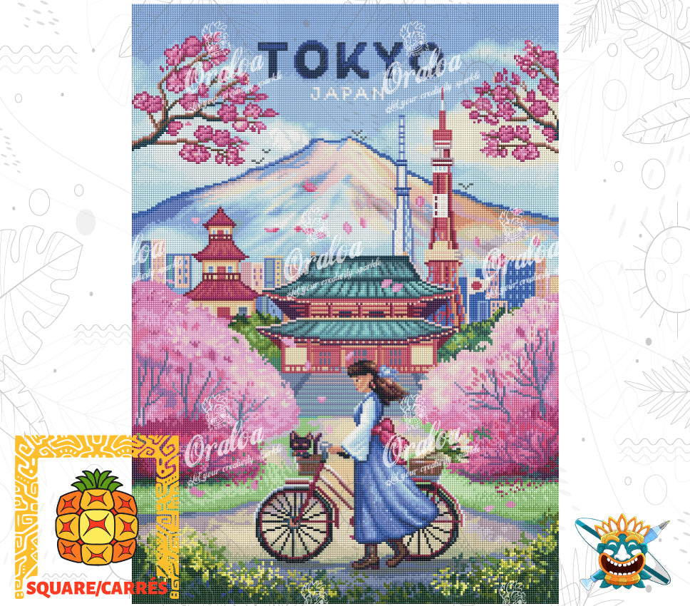 Zoom Diamond Painting Oraloa Tokyo - Kreativset