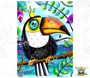 Diamond Painting Oraloa Der Tukan – Kreatives Diamantstickerei-Set