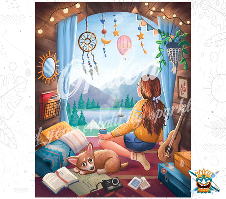 Traveller Oraloa - Diamond Painting Diamantstickerei Entspannung