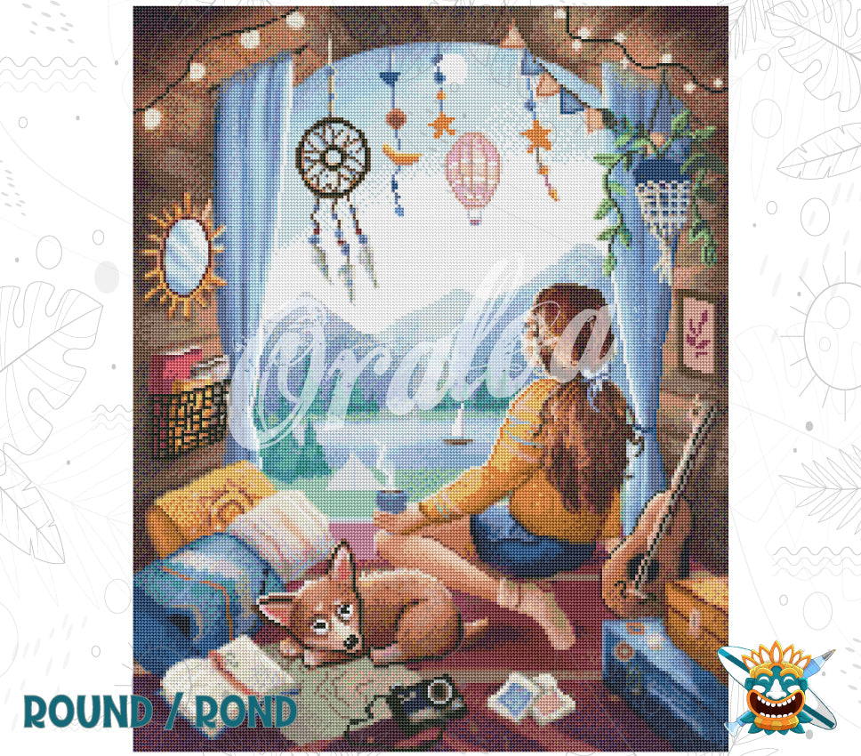 Beispiel Diamantstickerei Traveller - Oraloa Diamond Painting