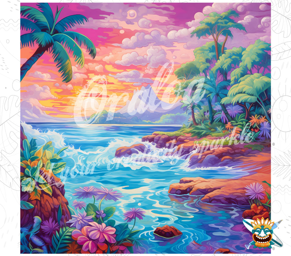 Diamond Painting Oraloa Tropical Beach - Kreatives Diamantstickerei-Set