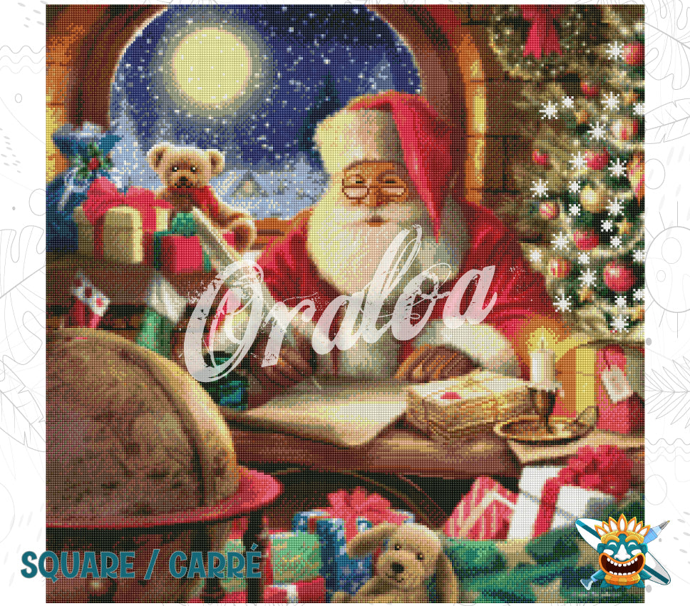Ergebnis Diamond Painting Ein Brief für Weihnachten - Oraloa Kunsttherapie