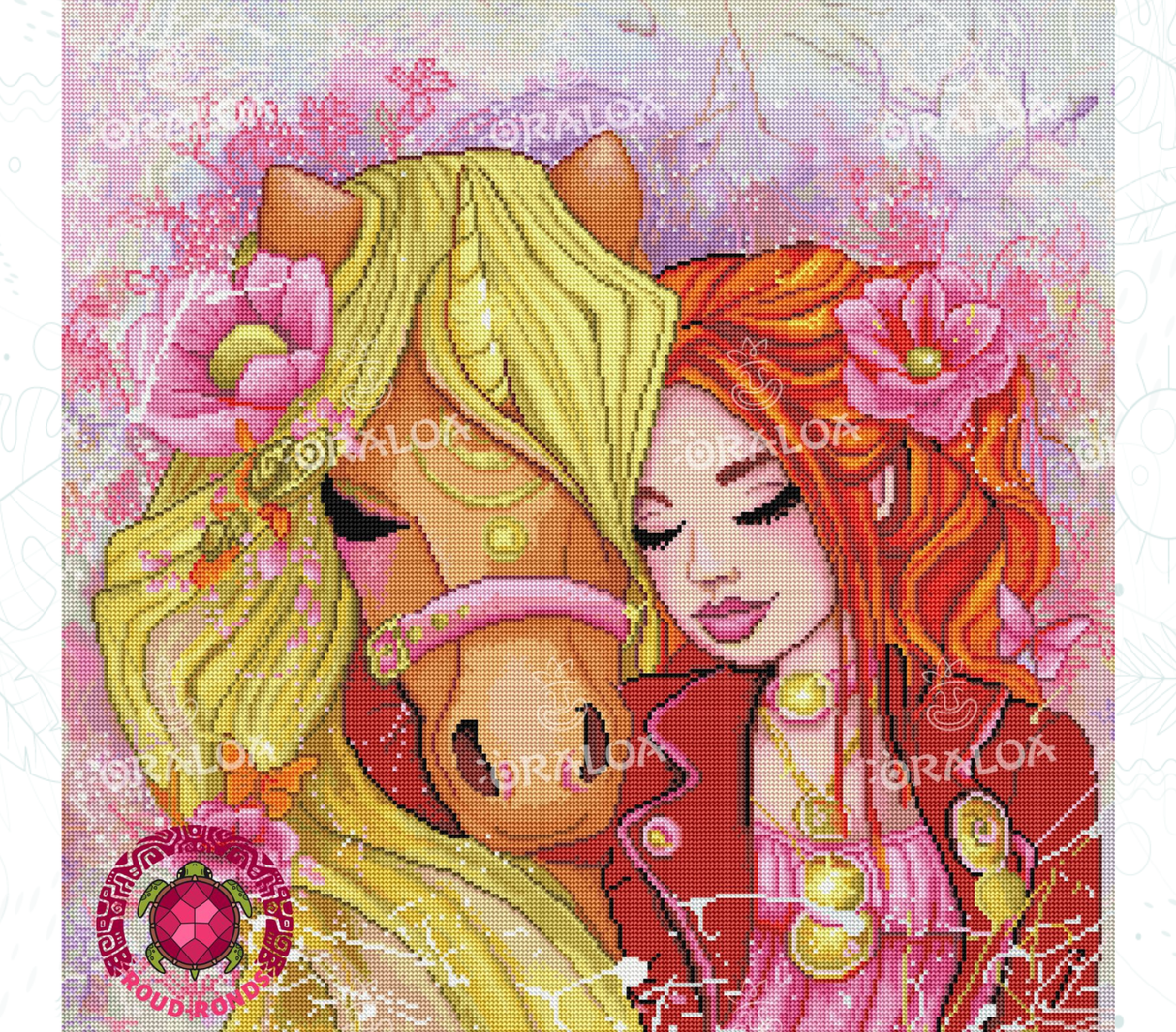 Zoom Diamond Painting Oraloa Ein Pferd der Liebe - Kreativset