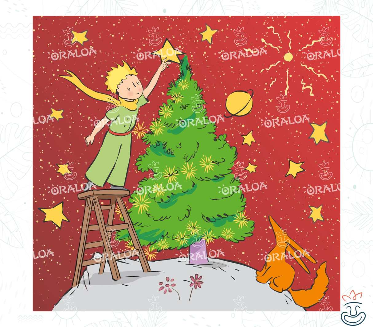 Diamond Painting Weihnachten des kleinen Prinzen - Oraloa Diamantstickerei-Kreativset